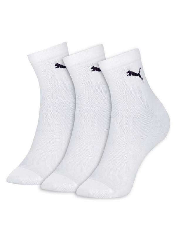 Vista 2 Kit 3 pares de Meias Cano Médio Puma 4740-001 999-Branco Puma