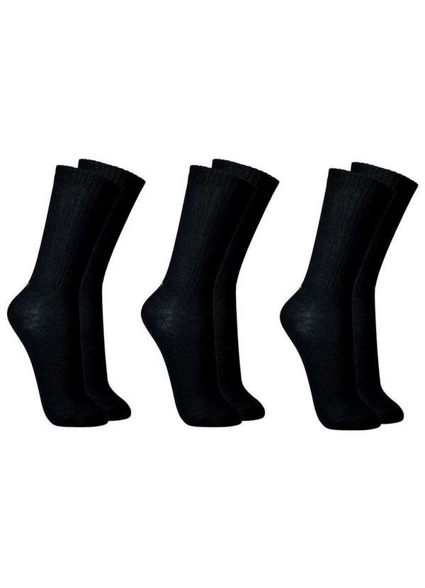 Kit 3 pares de Meias Esportiva Cano Longo Lupo 3292-089