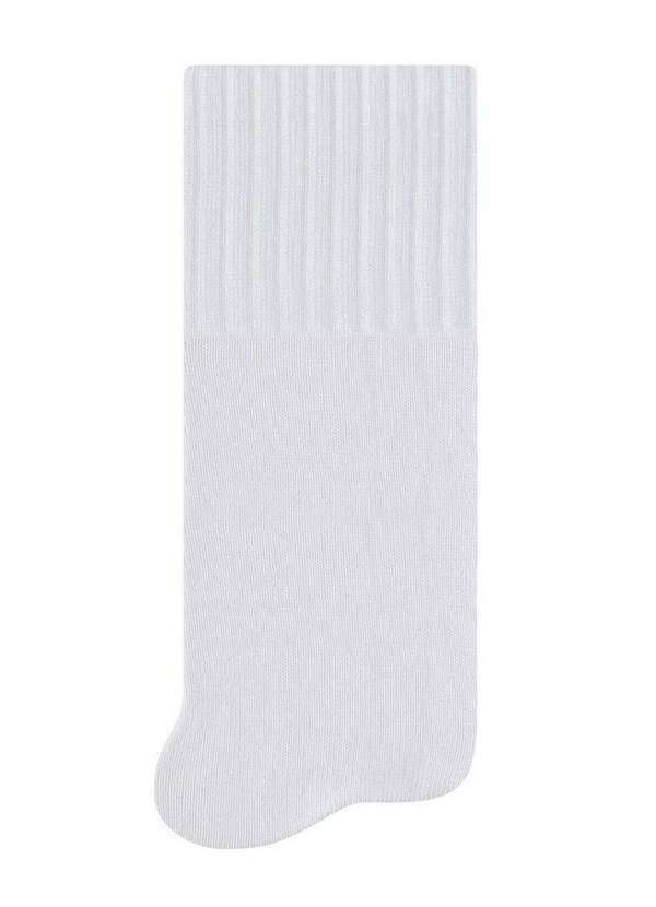 Vista 2 Kit 3 pares de Meias Infantil Cano Médio Selene 5320-001 999-Branco SELENE