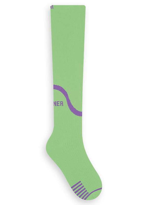 Vista 2 Meia 3/4 Compressão Selene 4750-001/002 738-Verde-Fluor-Violeta-Fluor SELENE