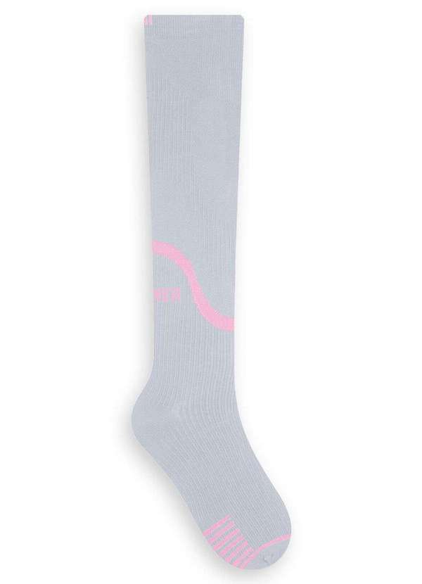 Vista 2 Meia 3/4 Compressão Selene 4750-001/002 578-Cinza-Rosa-Fluor SELENE