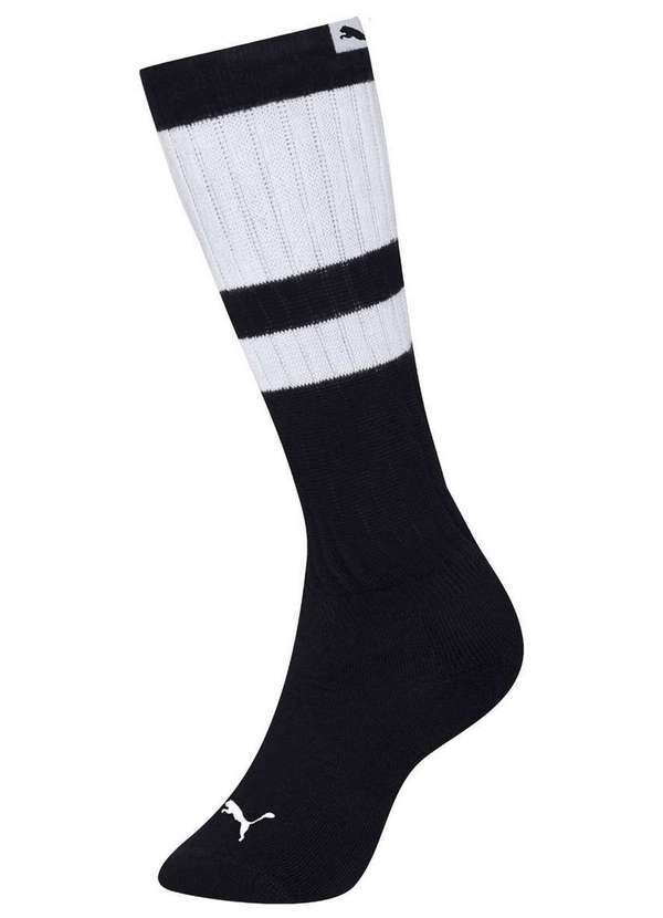 Vista 2 Meia 3/4 Esportiva Puma 4775-002 553-Preto-Branco Puma
