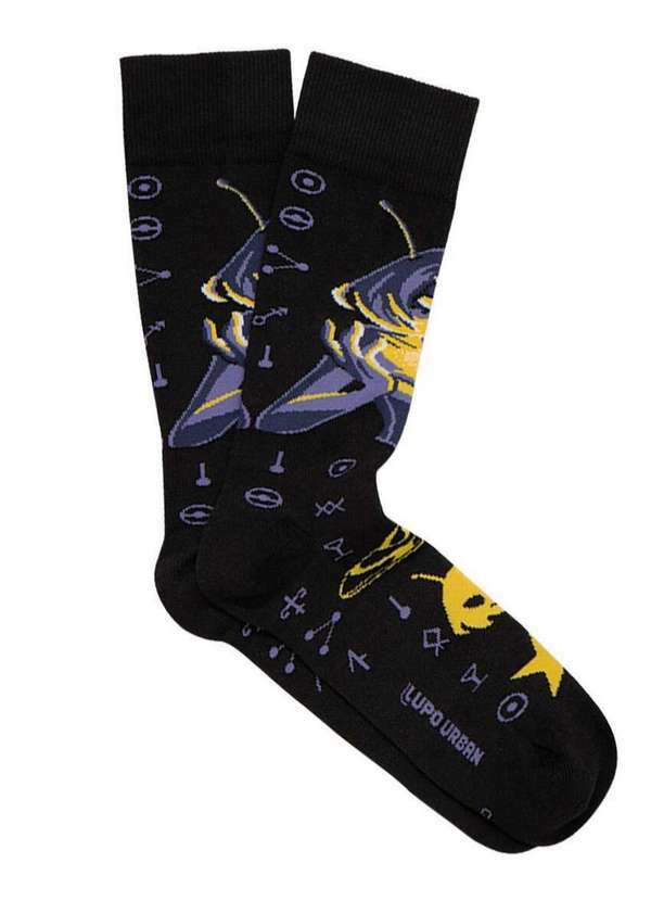 Vista 2 Meia Alienita Lupo 16905-110 9990-Preto Lupo
