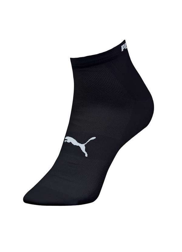 Vista 2 Meia Esportiva Cano Curto Puma 4490-001 553-Preto-Branco Puma