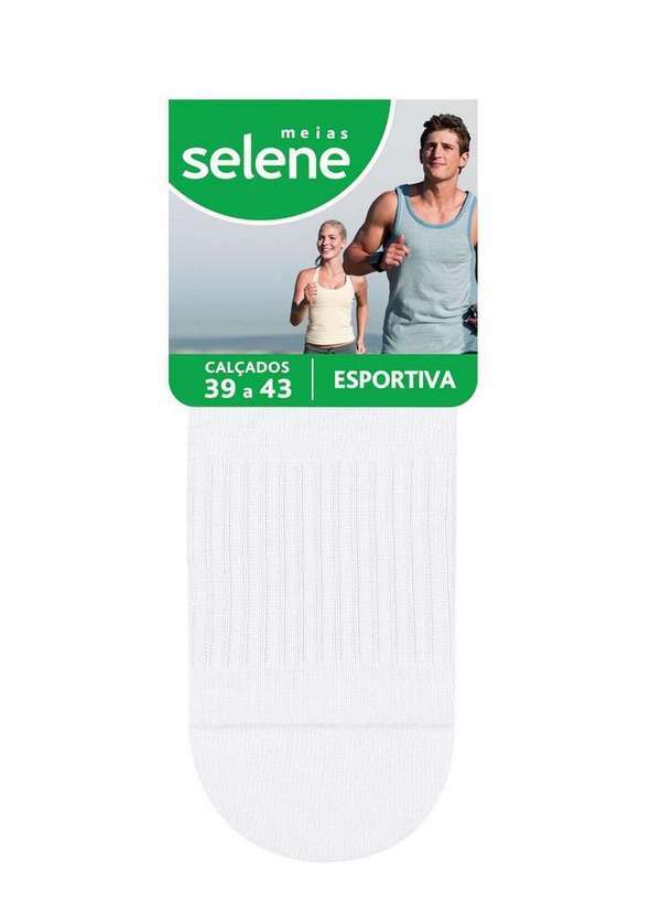 Meia Esportiva Cano Curto Selene Branco