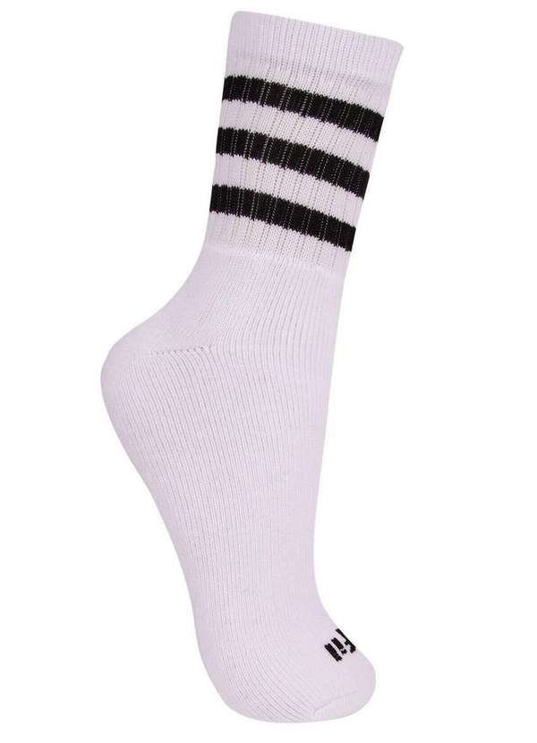 Vista 2 Meia Esportiva Cano Médio Trifil 8008 1110-Branco TRIFIL