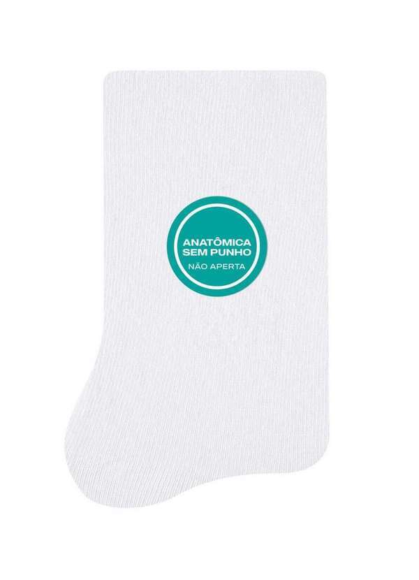 Vista 2 Meia sem Punho Cano Longo Selene 7725-001 500-Branco SELENE