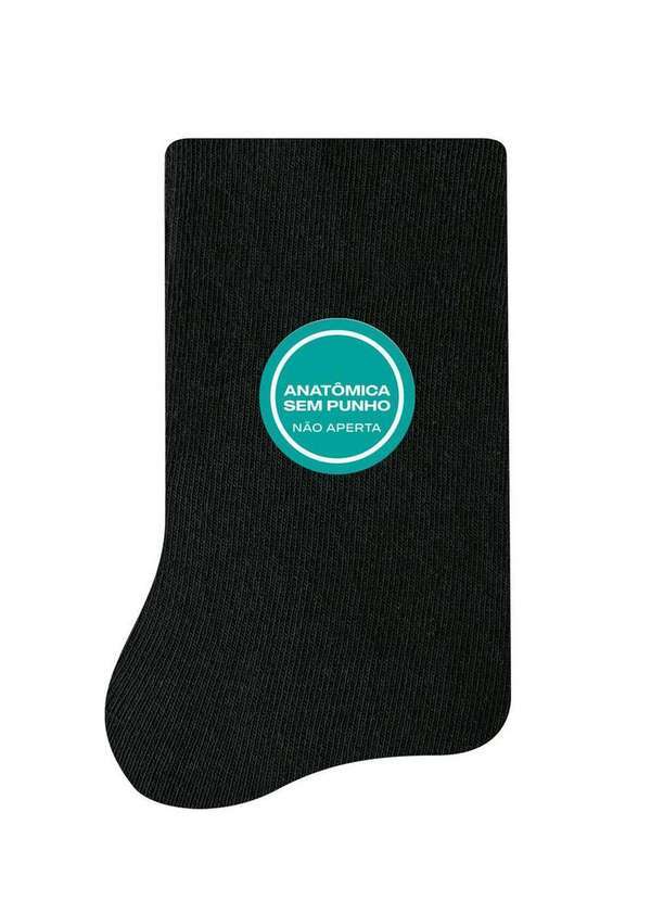 Vista 2 Meia sem Punho Cano Longo Selene 7725-001 550-Preto SELENE