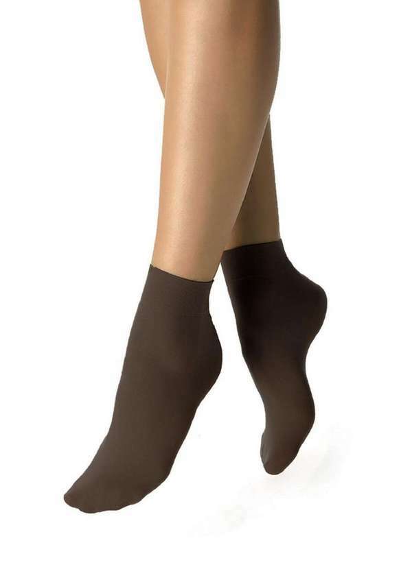 Vista 2 Meia Soquete Fio 40 Opaca Selene 9070-001 550-Preto SELENE