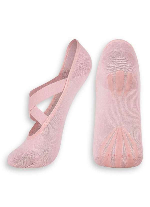 Vista 2 Sapatilha Antiderrapante Pilates Lupo 4942-006 5410-Bubble-Gum Lupo