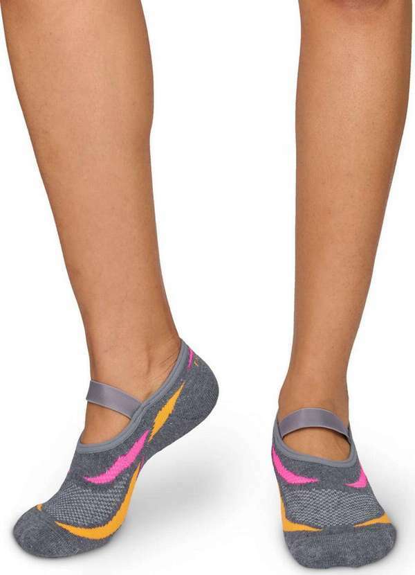 Vista 2 Sapatilha Antiderrapante Pilates Puket 8529 5577-200-Mescla-Escuro Puket
