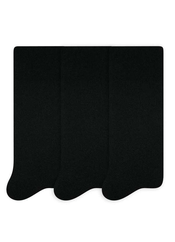 Vista 2 Kit 3 pares de Meias Social Selene 8500-300 997-Preto SELENE