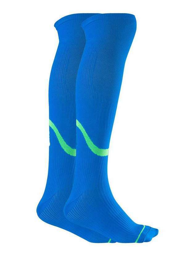 Vista 2 Meia 3/4 Compressão Esportiva Trifil 7654 2770-Azul-Amarelo TRIFIL