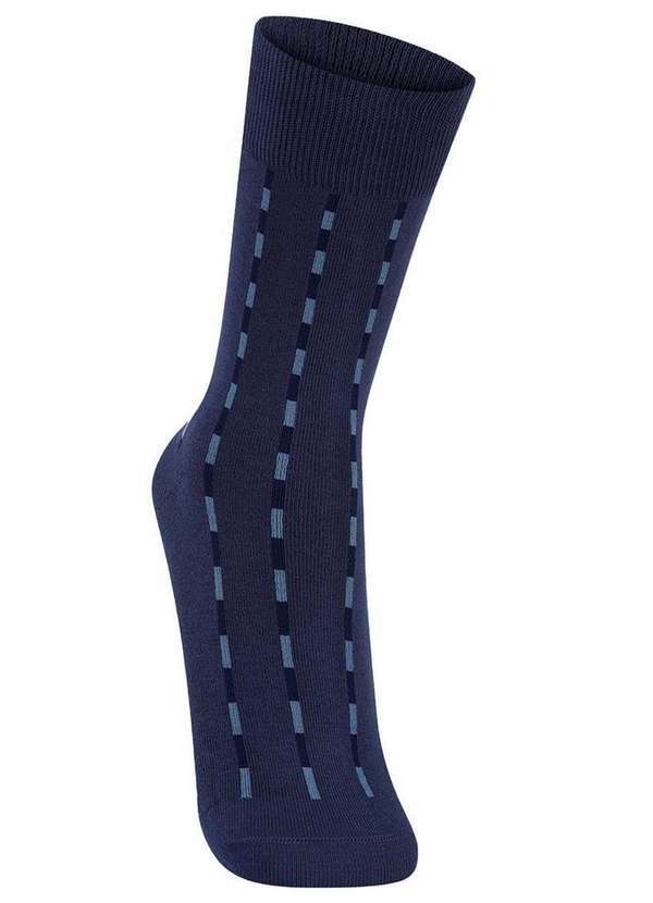 Vista 2 Meia Casual Lupo 1212-032 2660-Azul Lupo