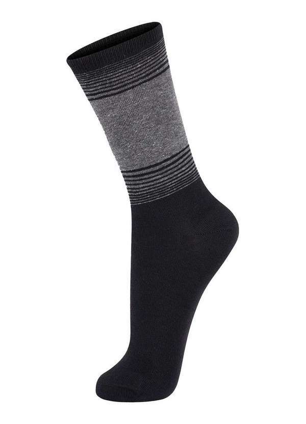 Vista 2 Meia Casual Lupo 1215-122 9990-Preto Lupo