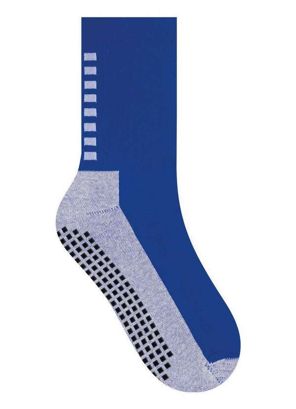 Vista 2 Meia Esportiva Futebol Selene 4395-001 615-Royal-Branco SELENE