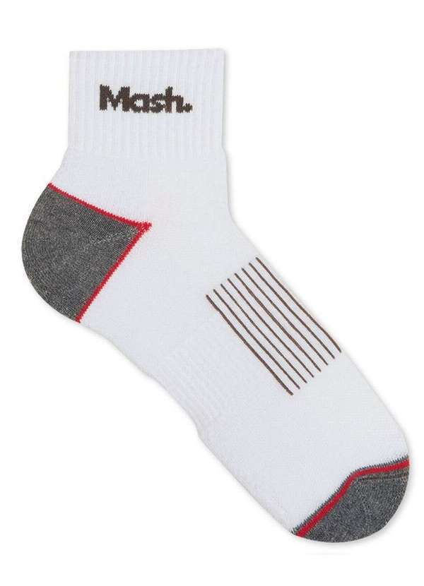 Vista 2 Meia Esportiva Cano Médio Mash 215.19 Br00-Branco MASH