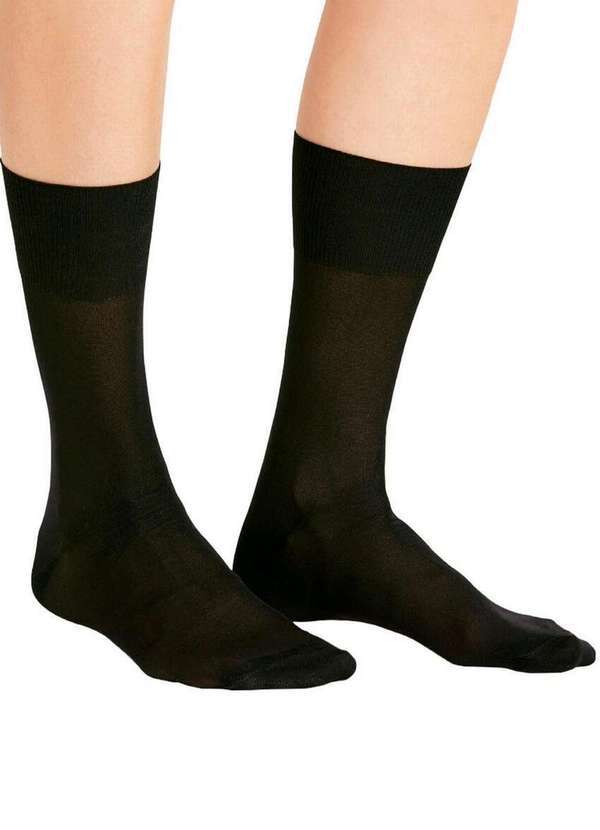 Vista 2 Meia Social Lupo 3100-001 9990-Preto Lupo