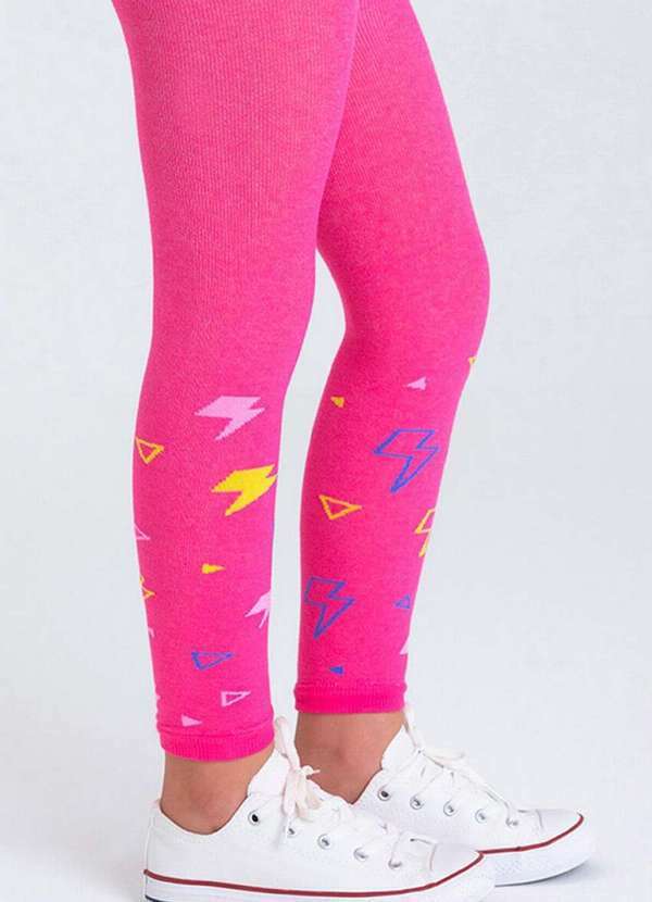 Vista 2 Legging Infantil Lobinha 2600-043 5450-Rosa-Fruti Lupo Lupo