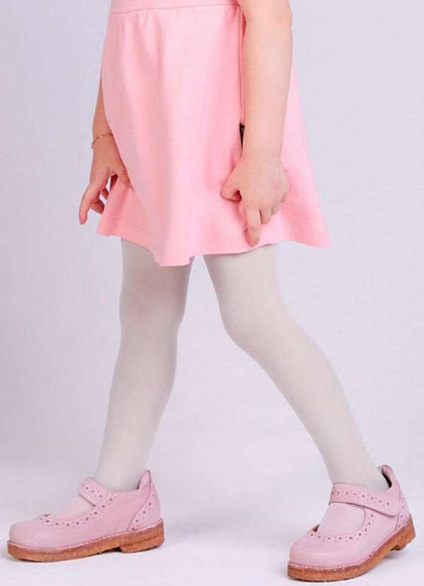 Vista 2 Meia Calça Bebê Fio 20 Lobinha 2571-001 100-Branco Lupo Lupo