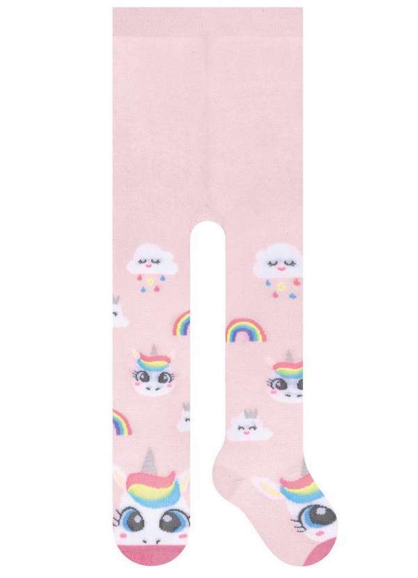 Vista 2 Meia Calça Bebê Selene 9000-002 694-Rosa-Claro-Rosa-Bala SELENE