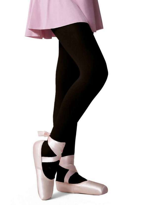 Vista 2 Meia Calça Infantil Fio 40 Ballet Selene 9580-001/002 550-Preto SELENE