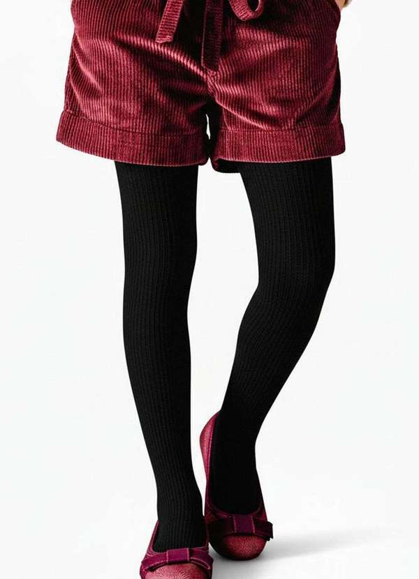 Meia Calça Infantil Fio 70 Canelada Selene 9500-001