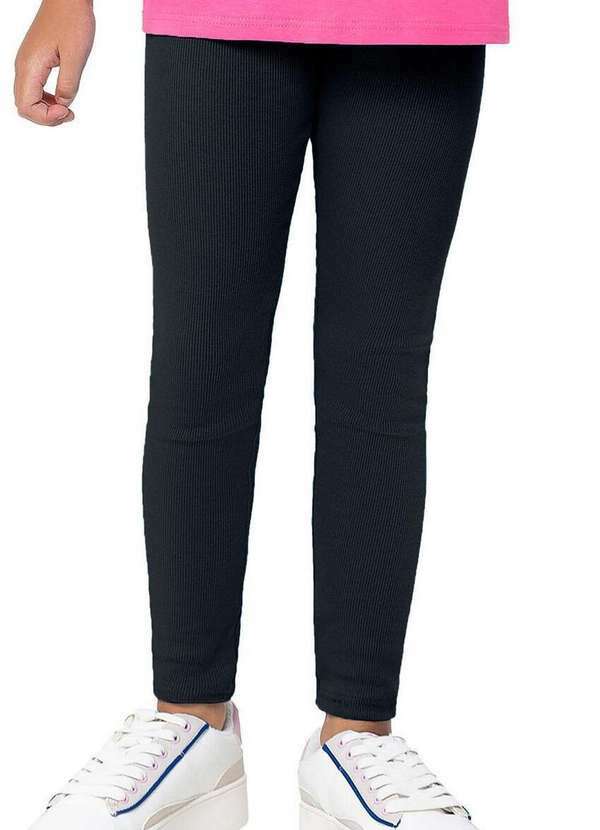 Vista 2 Legging Infantil Menina Malwee 1000100507 00004-Preto Malwee