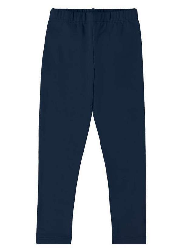 Vista 2 Legging Infantil Menina Moletom Malwee 1000024083 02023-Marinho Malwee