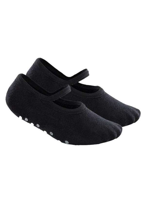 Vista 2 Kit 2 pares de Sapatilhas Bebê Antiderrapante Lupo 2027-004 Preto Lupo