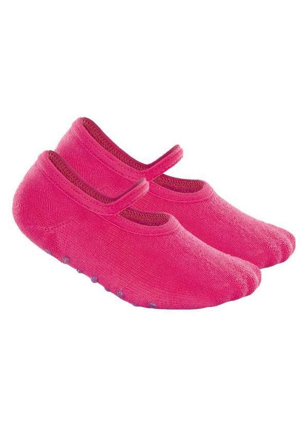 Vista 2 Kit 2 pares de Sapatilhas Bebê Antiderrapante Lupo 2027-004 Rosa Lupo