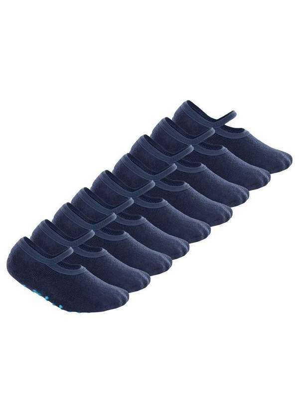 Vista 2 Kit 9 pares de Sapatilhas Bebê Antiderrapante Lupo 2027-004 Azul Lupo