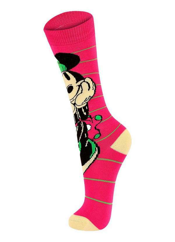 Vista 2 Meia 3/4 Infantil Disney Minnie Lupo 2482-019 5450-Rosa-Fruti Disney
