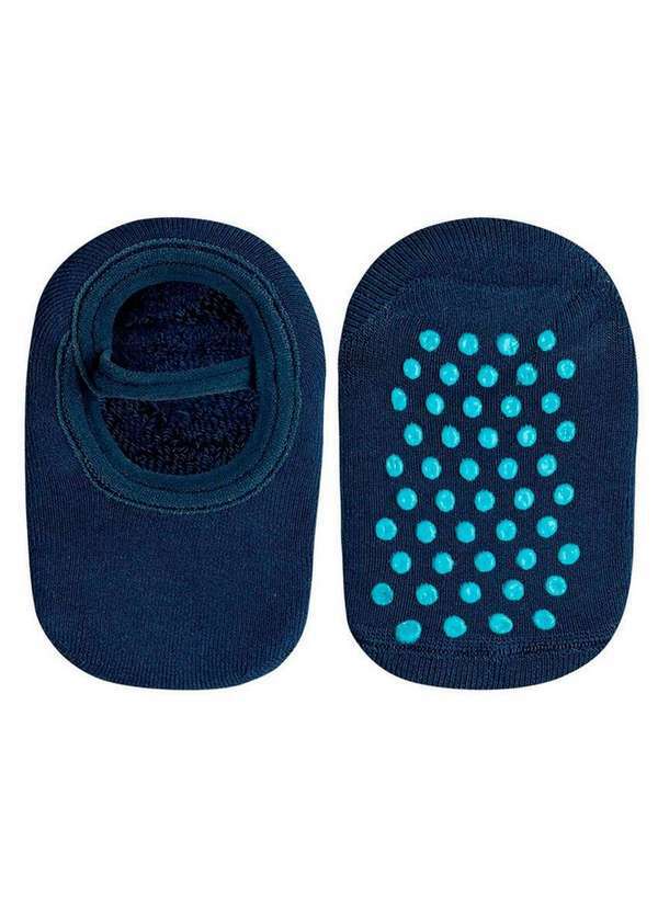 Vista 2 Sapatilha Bebê Antiderrapante Lupo 2027-004 2660-Azul Lupo