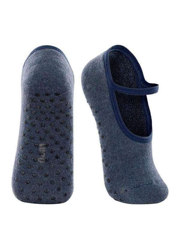 Vista 2 Sapatilha Infantil Antiderrapante Lupo 2627-004 2891-Mescla-Jeans Lupo