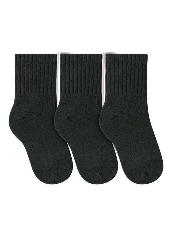 Vista 2 Kit com 3 Meias Selene 2370-001 994-Preto SELENE
