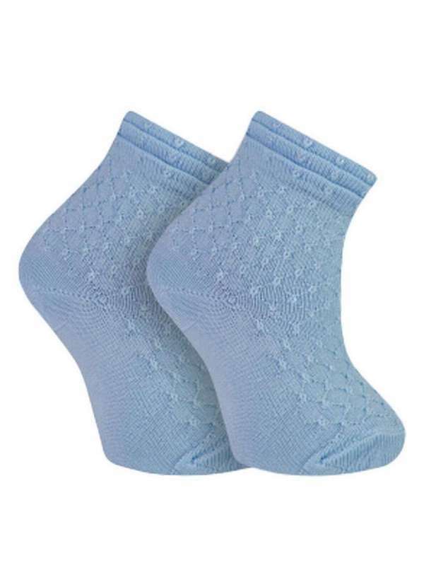 Vista 2 Meia Bebê Cano Curto Trifil 5022 2080-Azul TRIFIL
