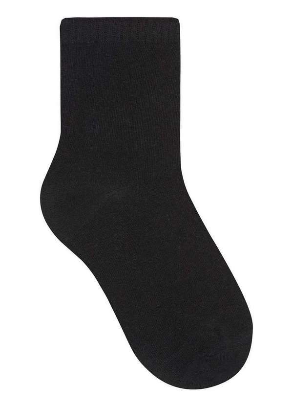 Vista 2 Meia Infantil Cano Longo Selene 5055-001 550-Preto SELENE