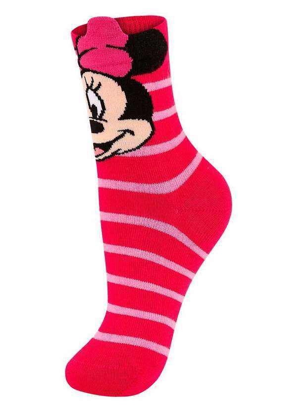 Vista 2 Meia Infantil Cano Médio Mickey Lupo 2394-008 5350-Candy Disney Disney