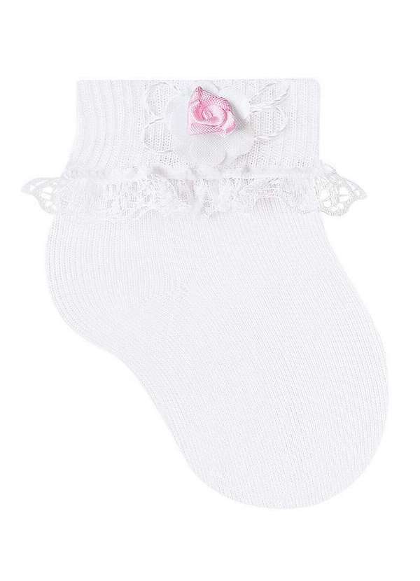 Meia Infantil Festa Selene 1655-001 999-Branco