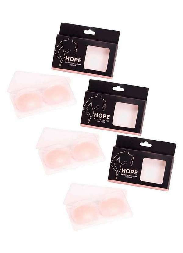 Kit com 3 Protetores de Mamilos Hope 10030 Nude