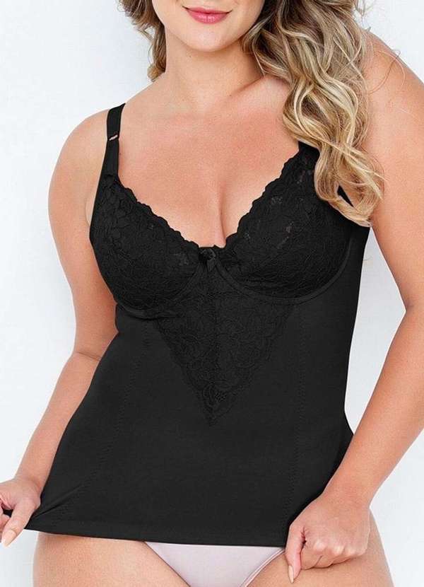 Camisete Feminina Modeladora Preto
