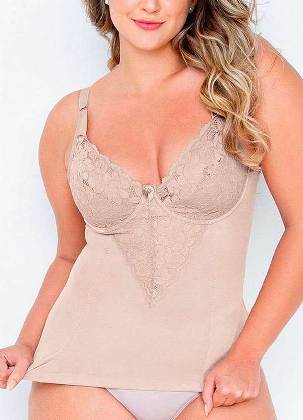 Camisete Feminina Modeladora Marrom