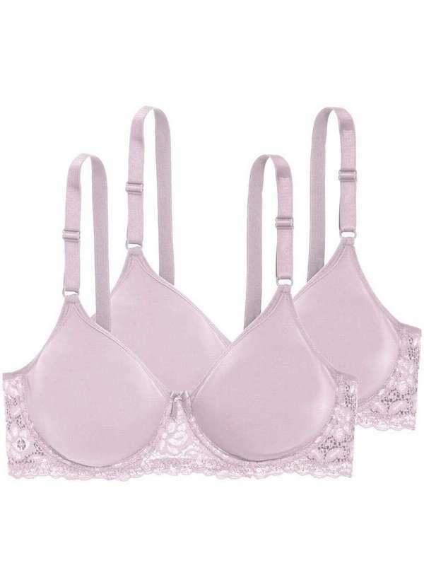 Kit com 2 Sutiãs com Aro e sem Bojo W Triumph Brigitte 24785 Alvorada