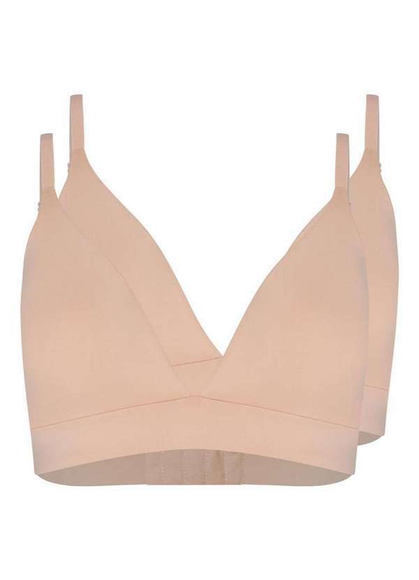 Kit com 2 Sutiãs sem Aro com Bojo Removível Hope 274840 Bege-Ballet