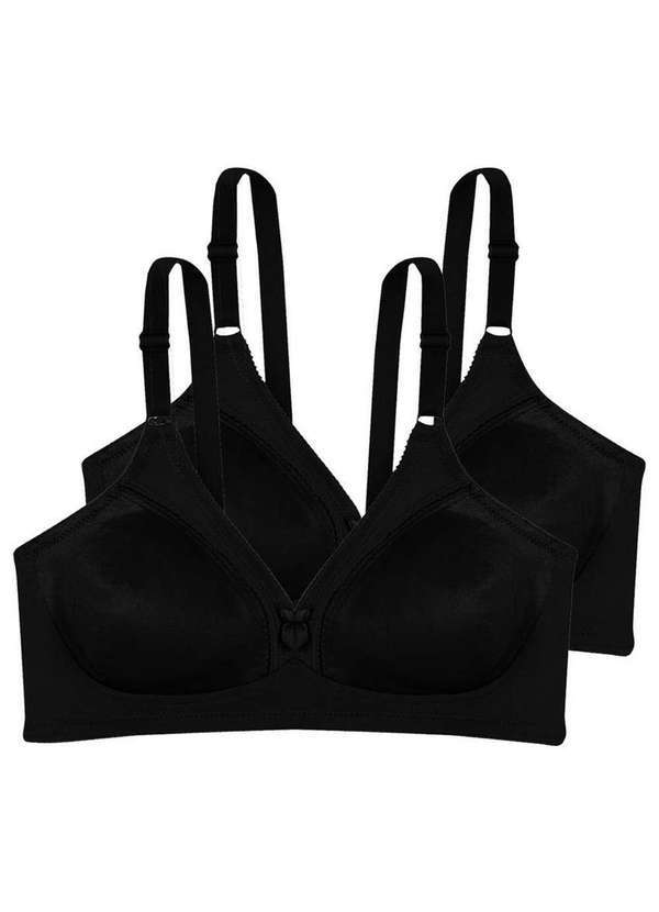 Kit com 2 Sutiãs sem Aro e sem Bojo N Triumph Compliment 24353 Preto