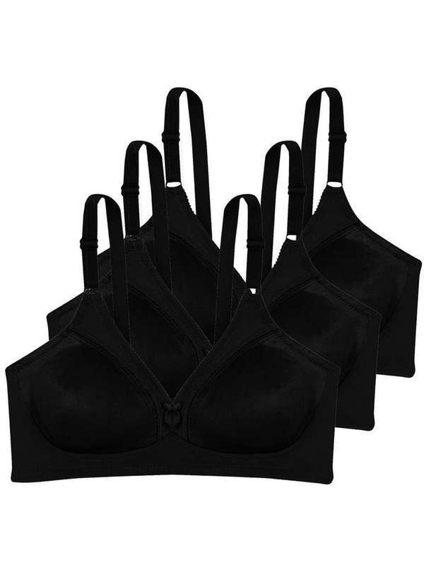 Kit com 3 Sutiãs sem Aro e sem Bojo N Triumph Compliment 24353 Preto