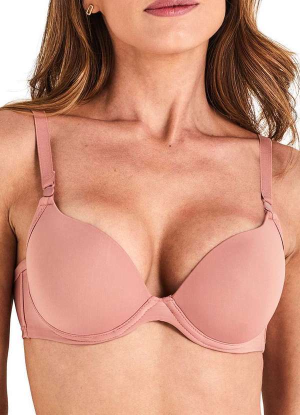 Vista 2 Sutiã com Aro e Bojo Liz 51690 Taça C 582-Rosa-Mônaco Liz