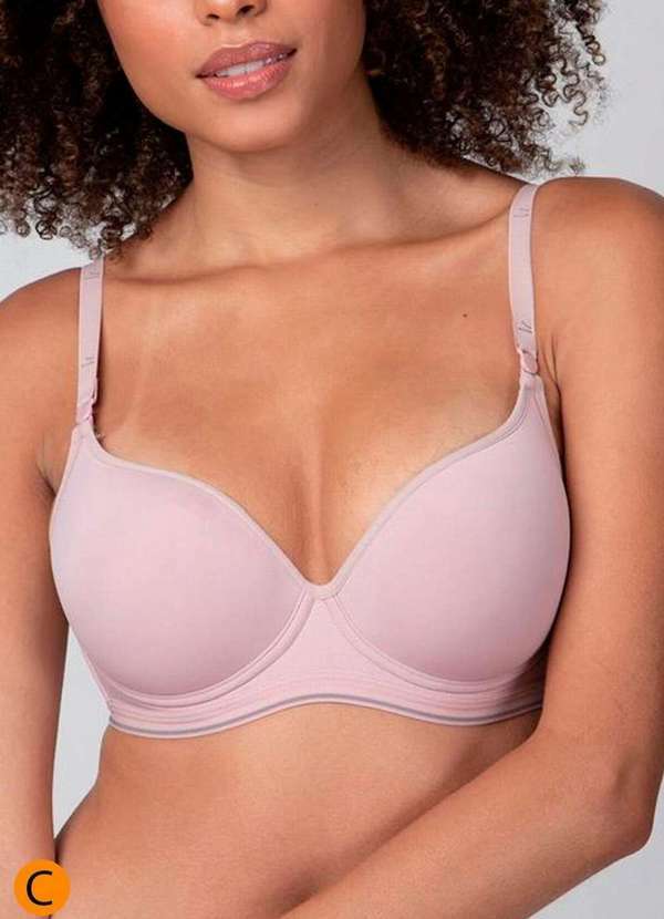 Vista 2 Sutiã com Aro e Bojo Liz 51818 Taça C 365-Blush Liz