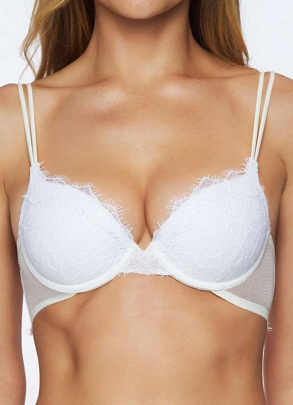 Sutiã com Aro e Bojo Push Up Valisere 30589 14-Ivoire